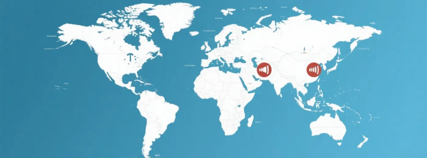 转播地区与时区示意